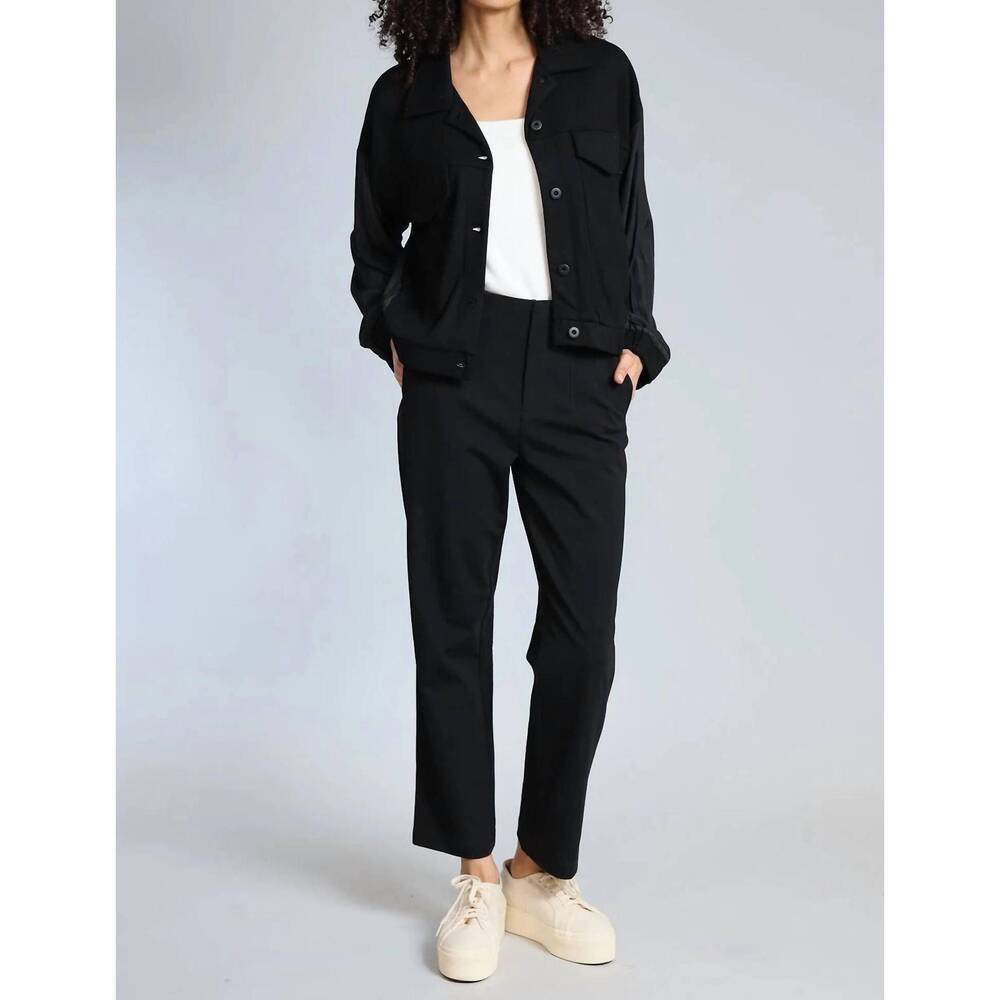 NEW LOLA & SOPHIE slim-fit ponte pant in black